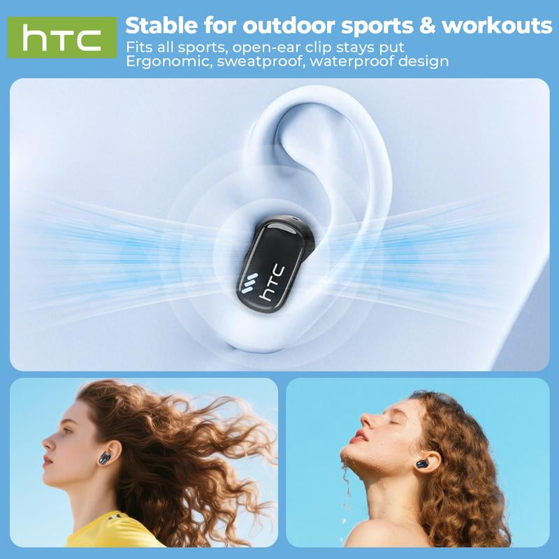 HTC NE16 Wireless Earbuds Bluetooth 6.0 Earphones Waterproof Wireless Earphones, Suitable for Office, Sports, Study and Audio Calls | Built in Microphone in Ear Earbuds, Gaming Bluetooth Headphones