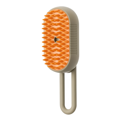 Cepillo a Vapor 3 en 1 Pro™: Masaje, Limpieza y Anti-Pelo (Recargable)