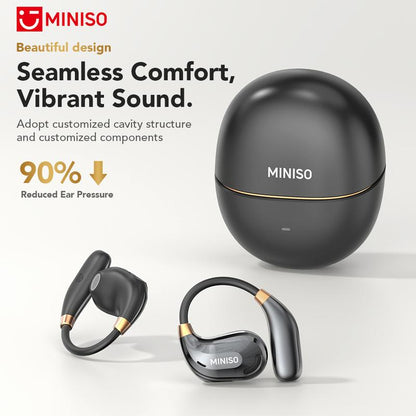 MINISO MS209 Wireless Bluetooth Earbuds, Bluetooth 6.0, OWS Earphones , Sports Headphones, Built-In Microphone, Compatible with Android/Ios