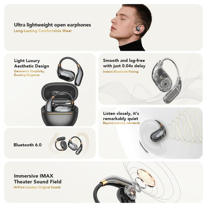 MINISO MS209 Wireless Bluetooth Earbuds, Bluetooth 6.0, OWS Earphones , Sports Headphones, Built-In Microphone, Compatible with Android/Ios