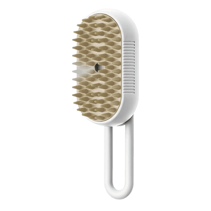 Cepillo a Vapor 3 en 1 Pro™: Masaje, Limpieza y Anti-Pelo (Recargable)
