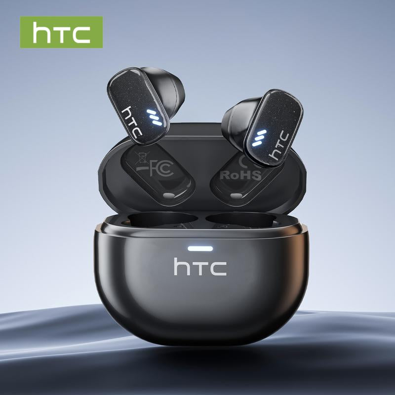 HTC NE16 Wireless Earbuds Bluetooth 6.0 Earphones Waterproof Wireless Earphones, Suitable for Office, Sports, Study and Audio Calls | Built in Microphone in Ear Earbuds, Gaming Bluetooth Headphones