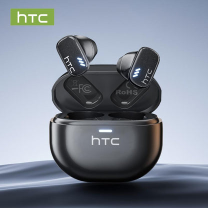 HTC NE16 Wireless Earbuds Bluetooth 6.0 Earphones Waterproof Wireless Earphones, Suitable for Office, Sports, Study and Audio Calls | Built in Microphone in Ear Earbuds, Gaming Bluetooth Headphones