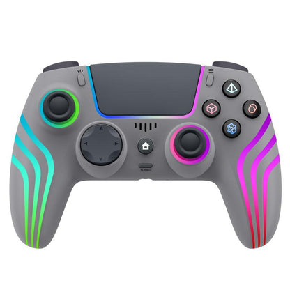 JORREP Hall Effect Ps5/Pro Controller ，7 RGB Colors Dual Vibration Turbo 6-Axis Gyro Programmable Buttons 3.5Mm Headset Jack 1500Mah Battery Wired Adjustable Gamepad Compatible with PC MAC Ios Android 10 Steam Deck