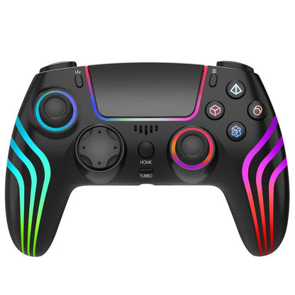 JORREP Hall Effect Ps5/Pro Controller ，7 RGB Colors Dual Vibration Turbo 6-Axis Gyro Programmable Buttons 3.5Mm Headset Jack 1500Mah Battery Wired Adjustable Gamepad Compatible with PC MAC Ios Android 10 Steam Deck